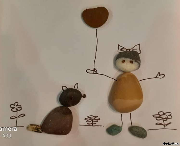 Арт-терапія. Намалюй камінням. Відчуття на дотик